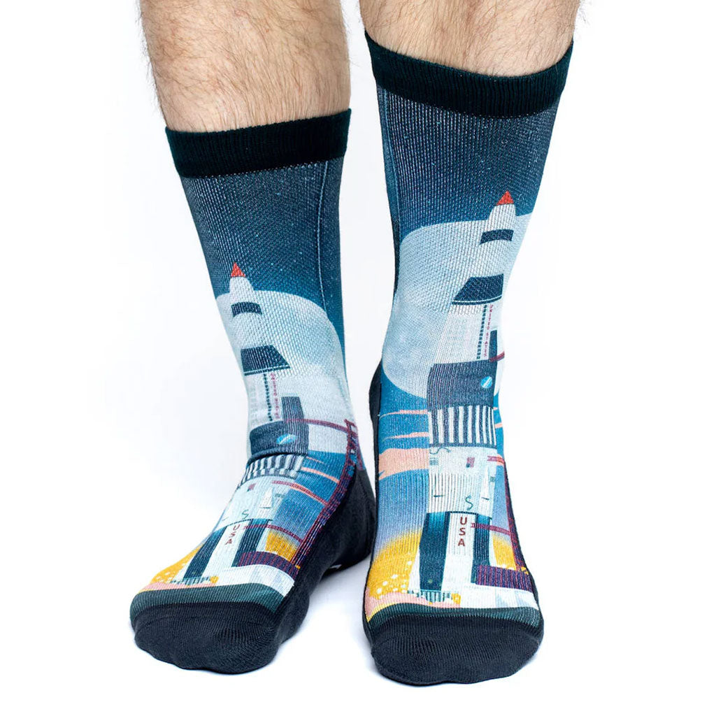 Saturn V Rocket Launch Socks