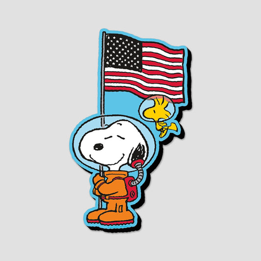 Snoopy with Flag Chunky Magnet