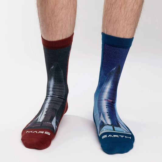 Starship Rocket Socks