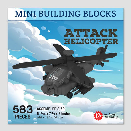 Attack Helicopter Mini Blocks Set