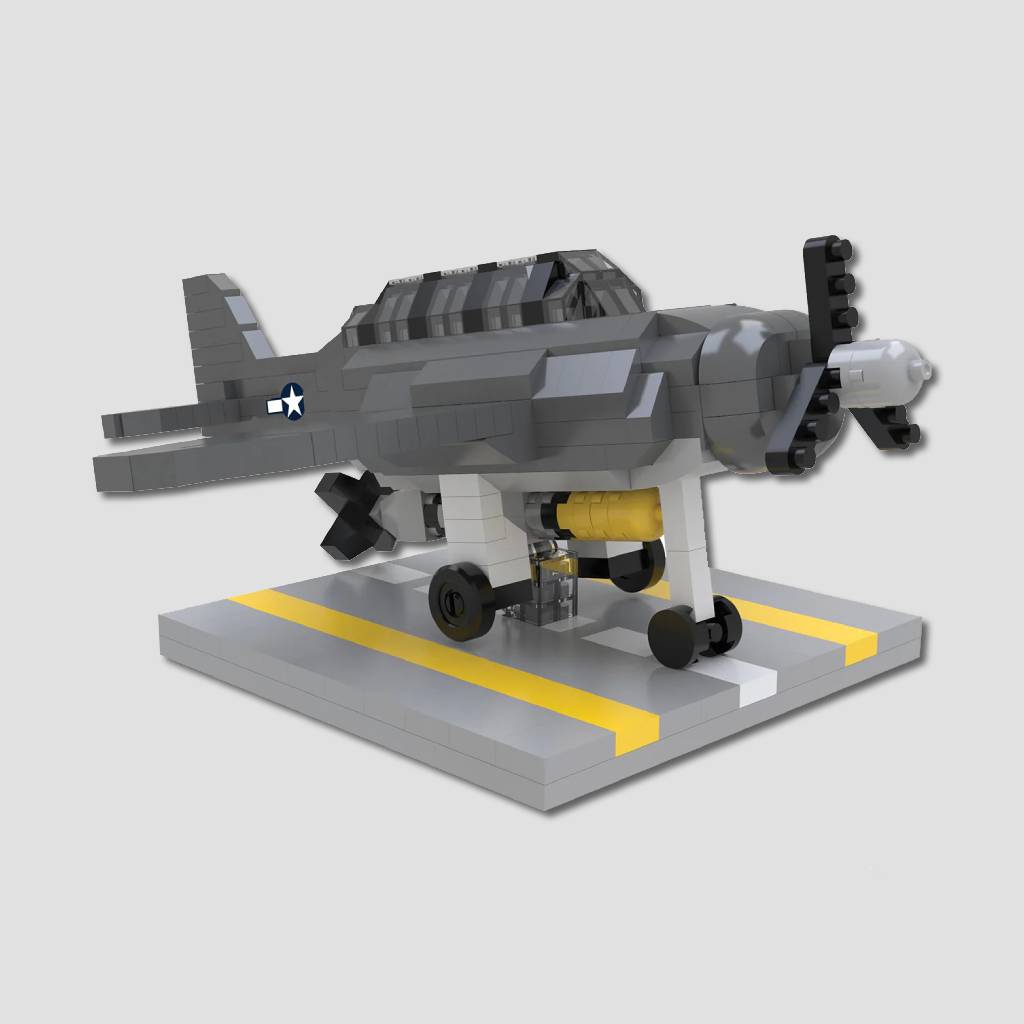 WWII Torpedo Bomber Mini Blocks Set