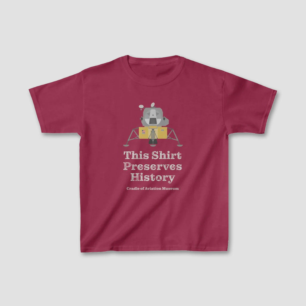 This Shirt Preserves History - Apollo Lunar Module Kids Heavy Cotton™ Tee