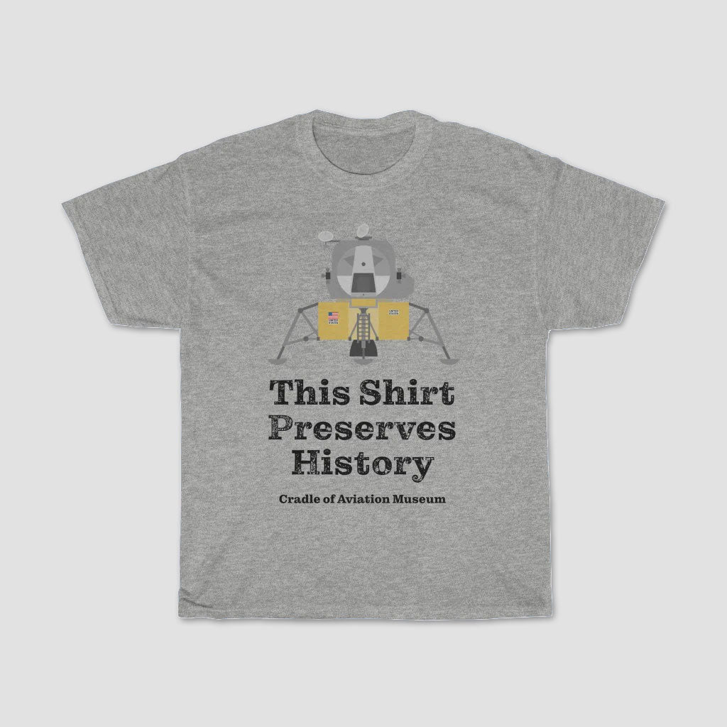 This Shirt Preserves History - Apollo Lunar Module Classic Unisex Heavy Cotton Tee