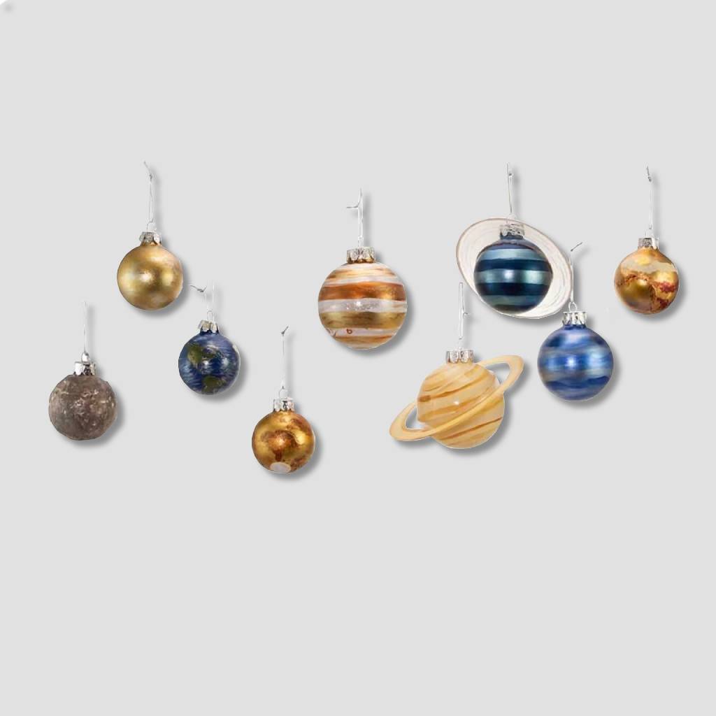 Solar System 9 Pc Ornament Set