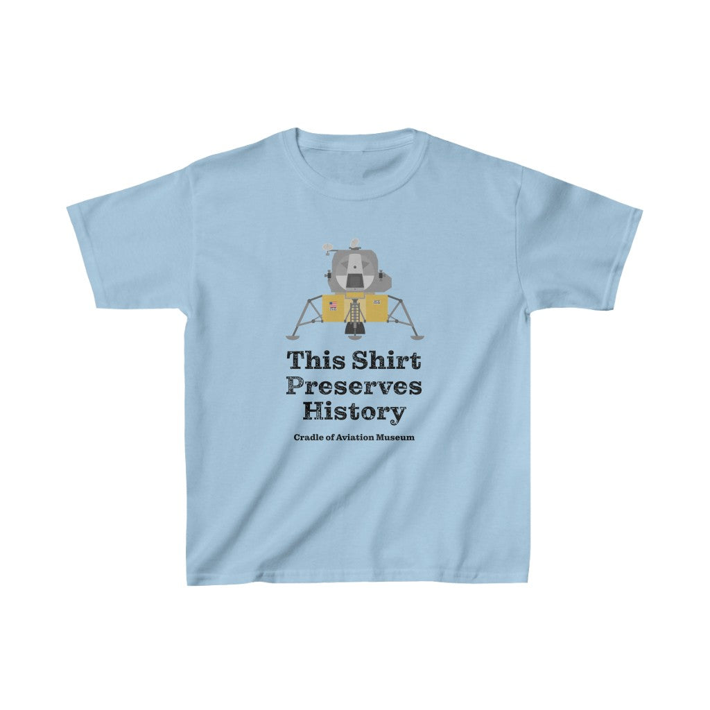 This Shirt Preserves History - Apollo Lunar Module Kids Heavy Cotton™ Tee