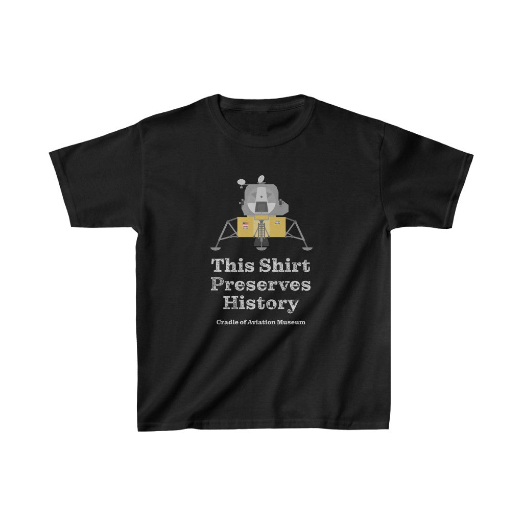 This Shirt Preserves History - Apollo Lunar Module Kids Heavy Cotton™ Tee