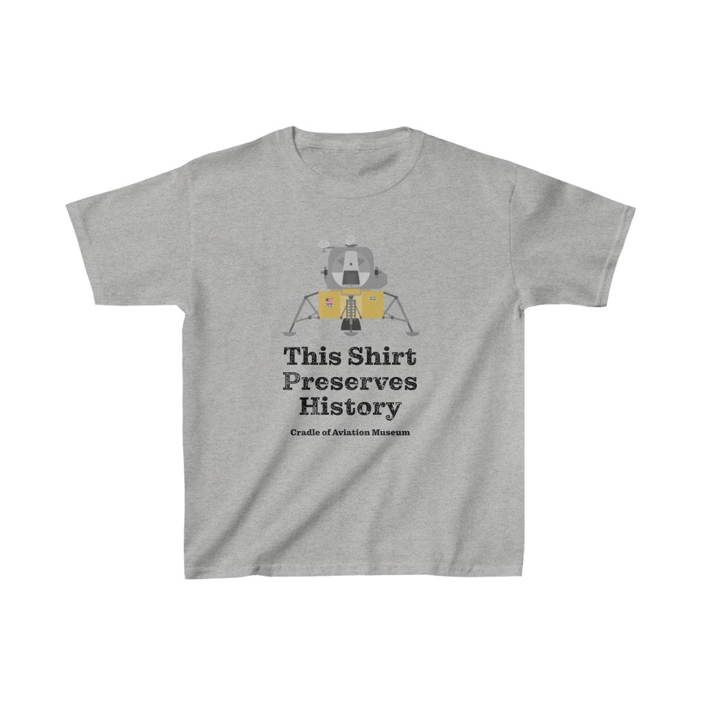 This Shirt Preserves History - Apollo Lunar Module Kids Heavy Cotton™ Tee