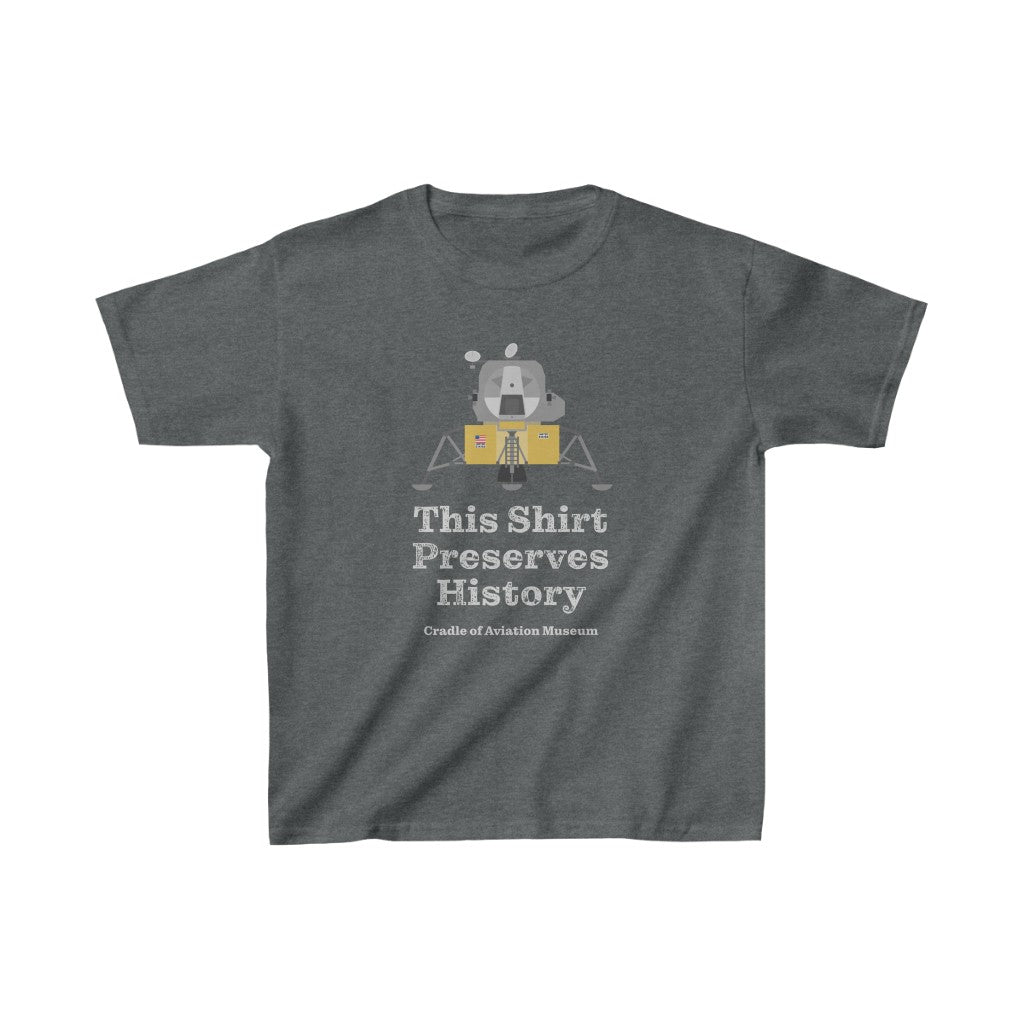 This Shirt Preserves History - Apollo Lunar Module Kids Heavy Cotton™ Tee