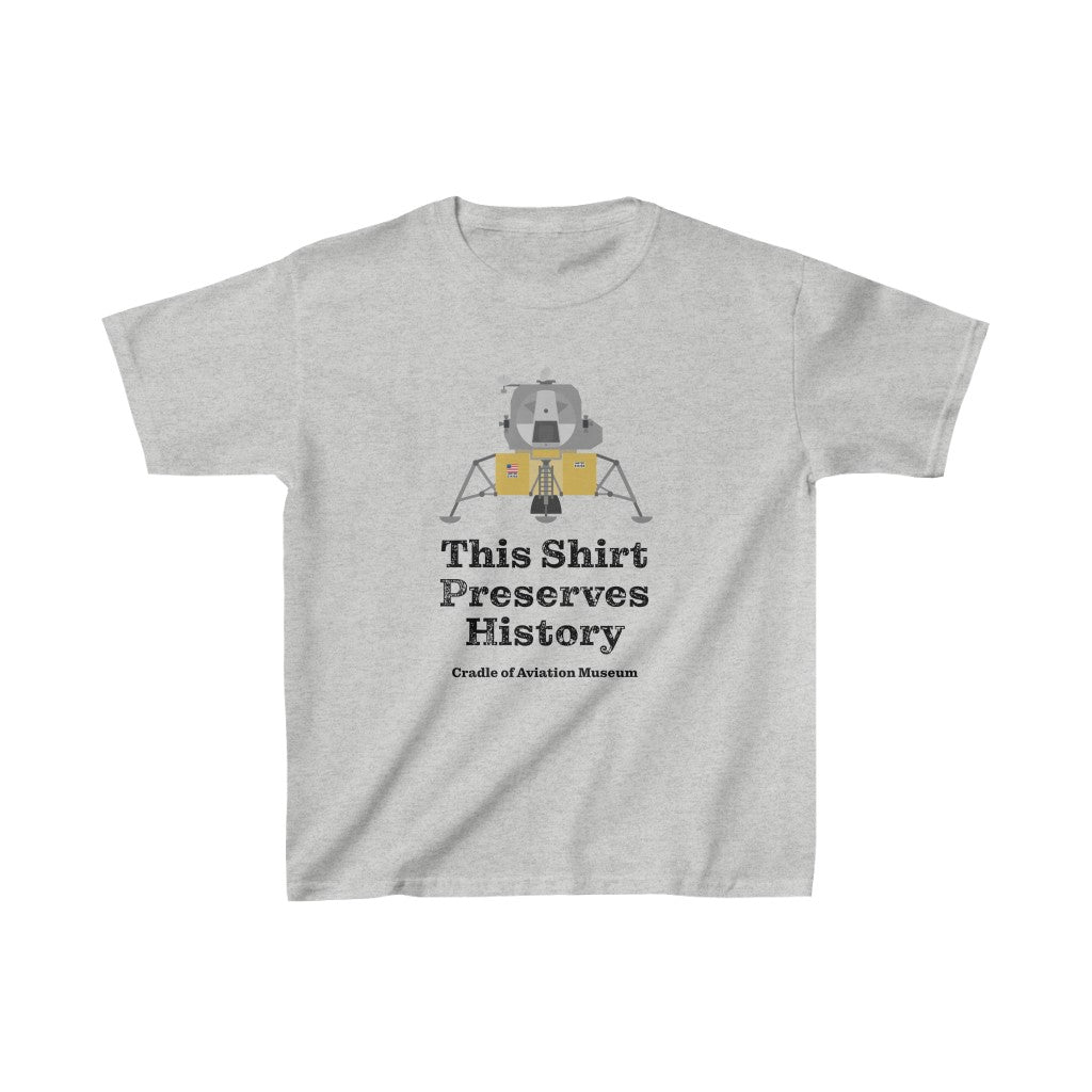This Shirt Preserves History - Apollo Lunar Module Kids Heavy Cotton™ Tee
