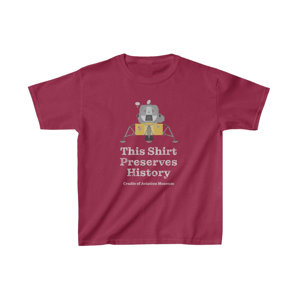 This Shirt Preserves History - Apollo Lunar Module Kids Heavy Cotton™ Tee