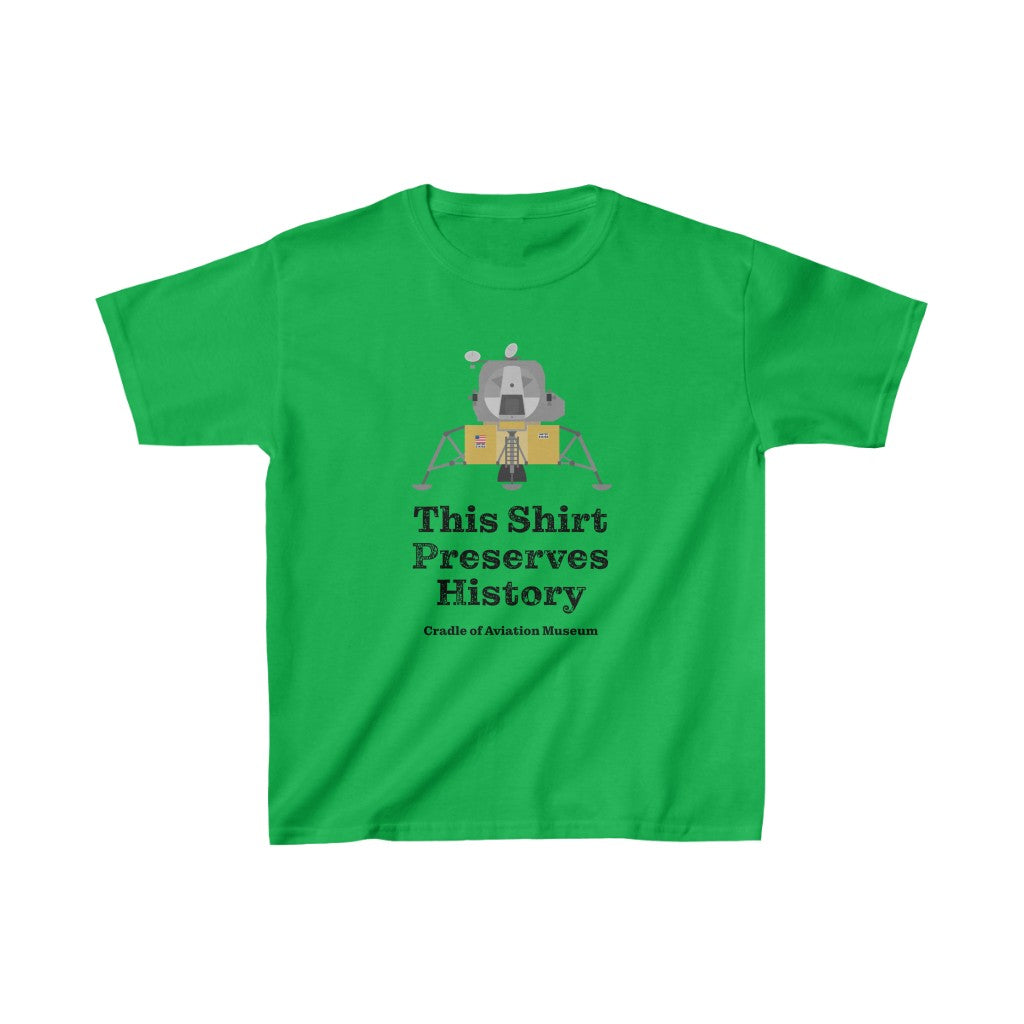 This Shirt Preserves History - Apollo Lunar Module Kids Heavy Cotton™ Tee