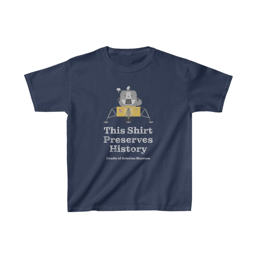 This Shirt Preserves History - Apollo Lunar Module Kids Heavy Cotton™ Tee