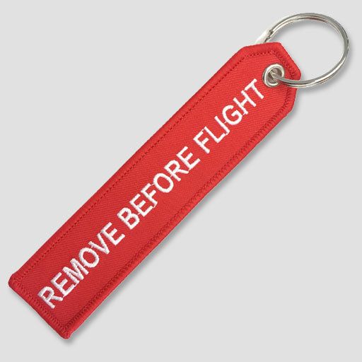 Remove Before Flight Keychain