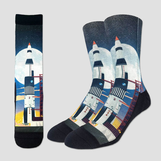 Saturn V Rocket Launch Socks