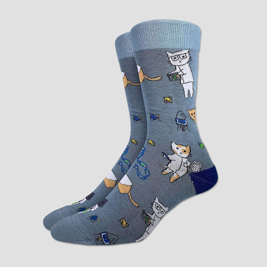 Science Cat Socks