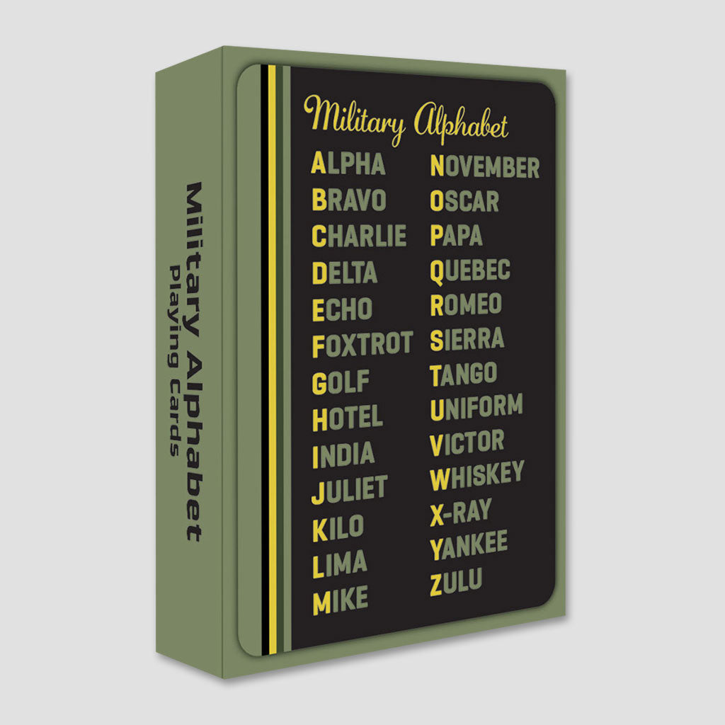 Military Alphabet Playing Cards