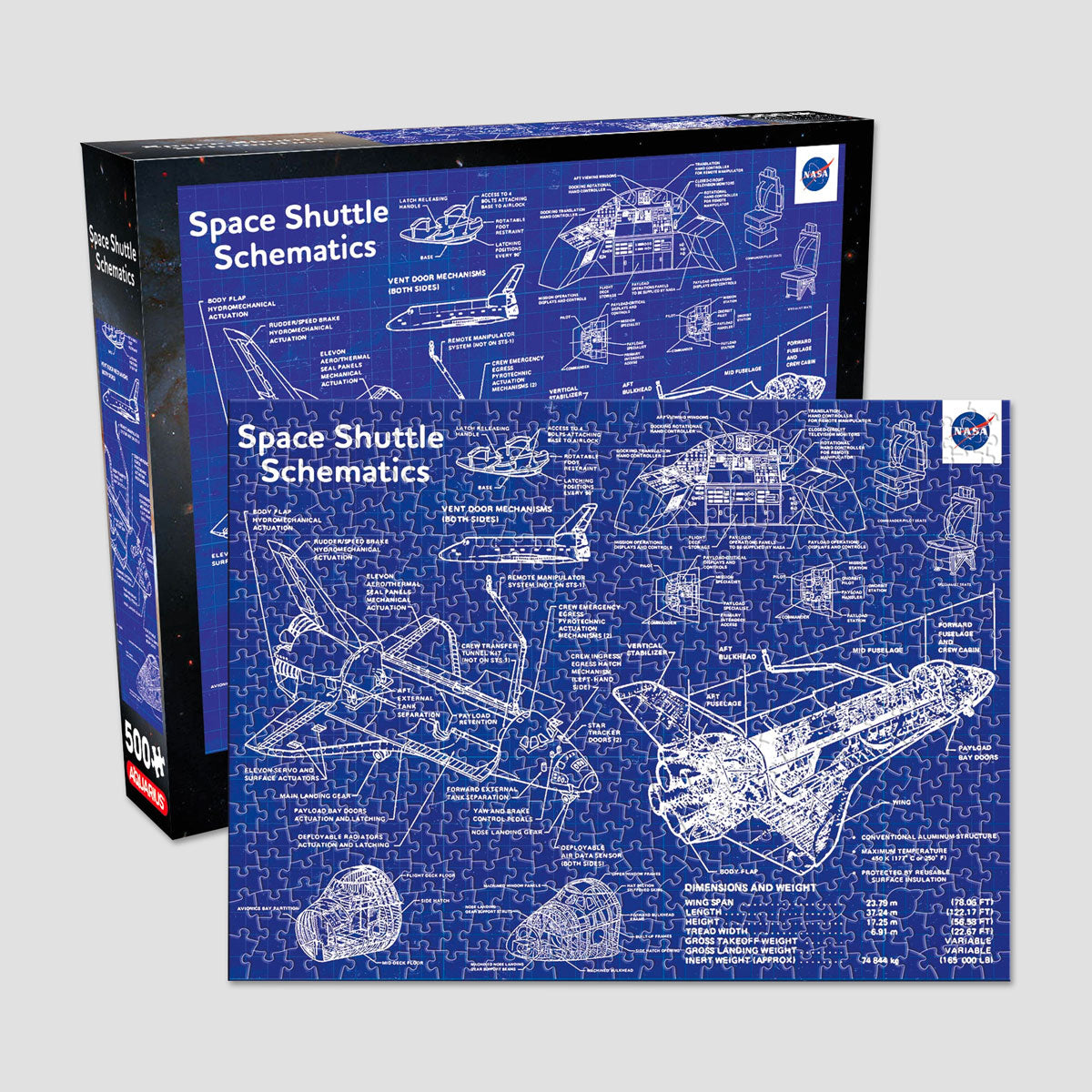 NASA – Shuttle Schematic 500 Piece Jigsaw Puzzle