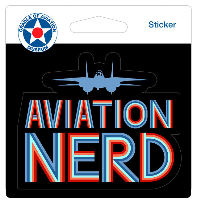 Aviation Nerd Sticker – Cradle of Aviation Museum Store