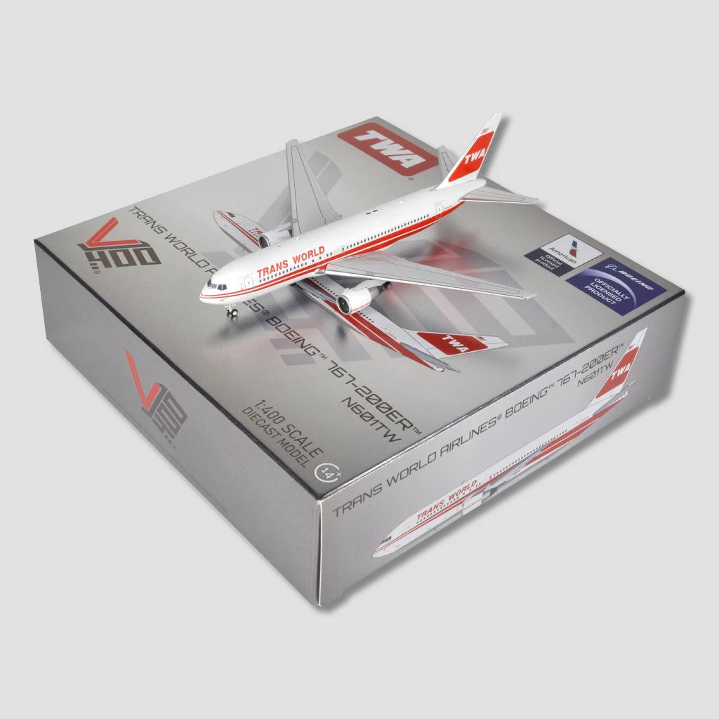 Motor City Classics TWA 767 Diecast Model