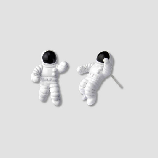 Enamel Astronaut Stud Earrings