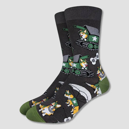 Corgi Soldiers Socks