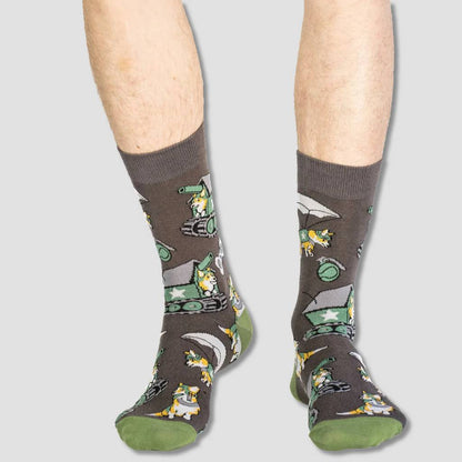 Corgi Soldiers Socks