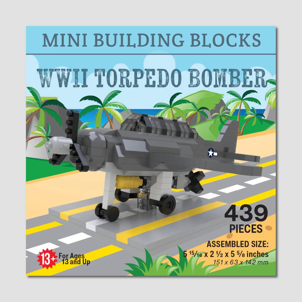 WWII Torpedo Bomber Mini Blocks Set – Cradle of Aviation Museum Store
