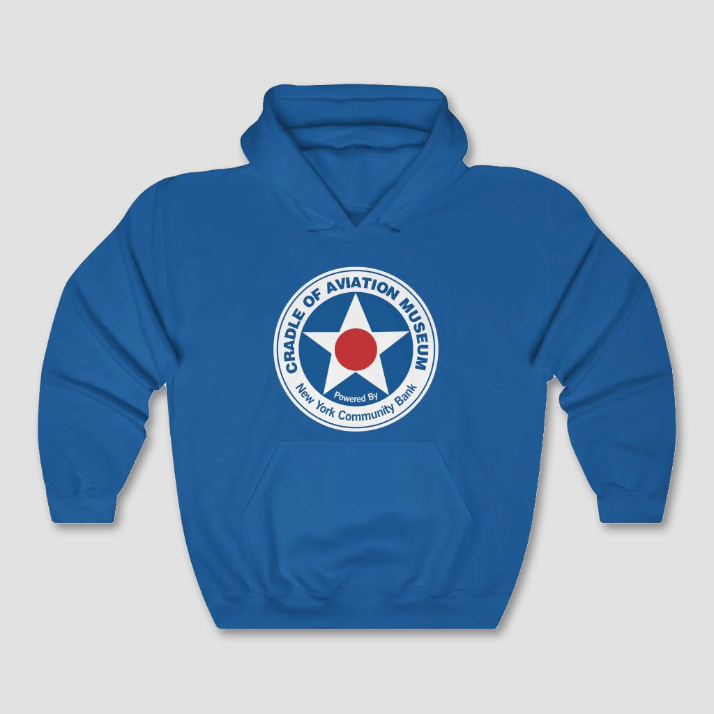 Unisex Heavy Blend™ Hooded Sweatshirt - Cradle of Aviation Museum Logo Merch