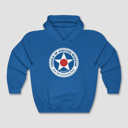 Unisex Heavy Blend™ Hooded Sweatshirt - Cradle of Aviation Museum Logo Merch