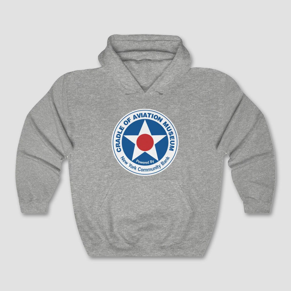 Unisex Heavy Blend™ Hooded Sweatshirt - Cradle of Aviation Museum Logo Merch