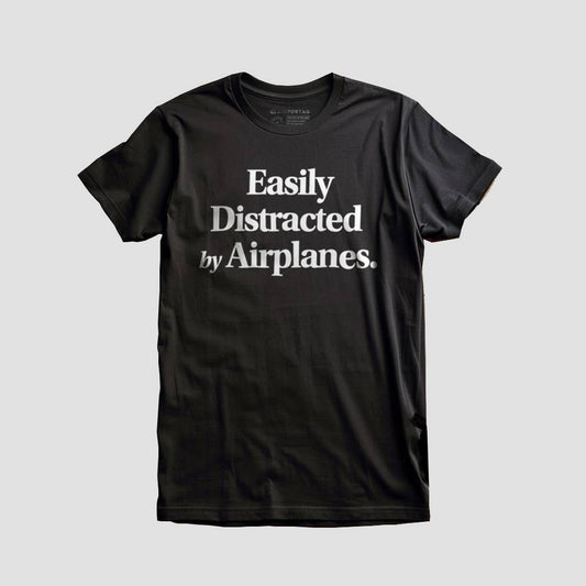 Easily Distracted by Airplanes T-Shirt