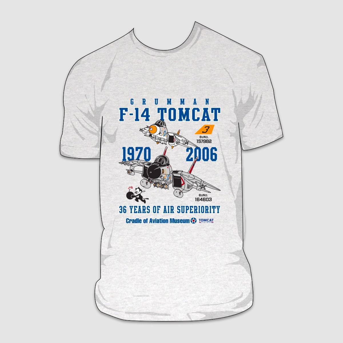 Cradle of Aviation Museum F-14 Tomcat History T-Shirt
