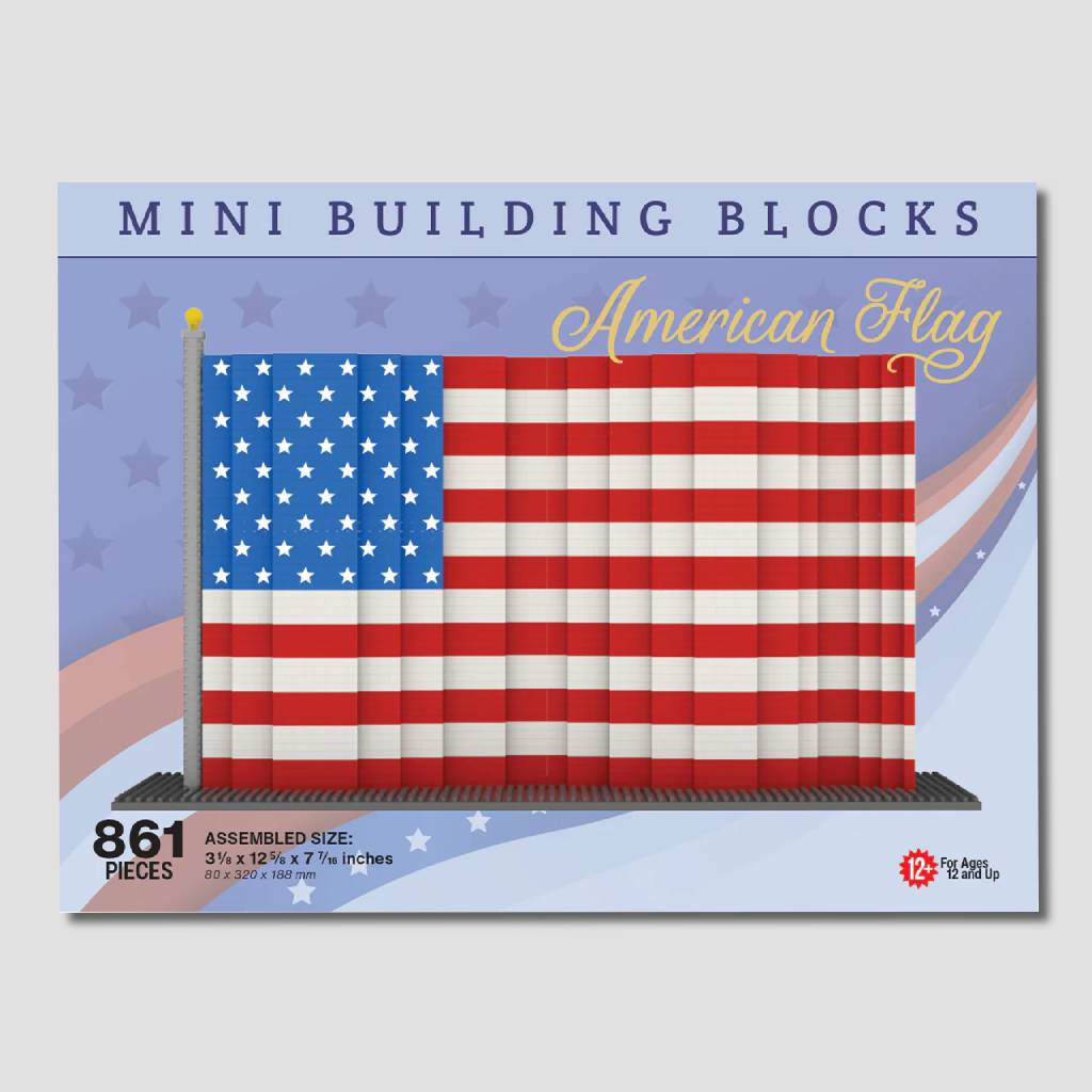 American Flag Mini Blocks Set