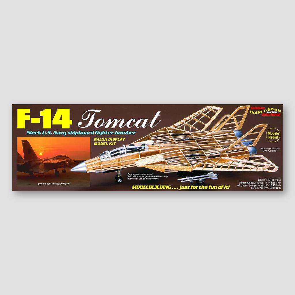 F-14 Balsa Wood Vintage Model Kit