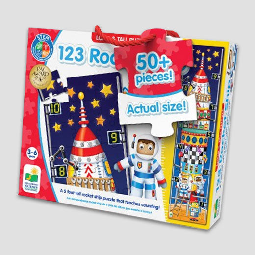 123 Rocketship Jumbo Puzzle