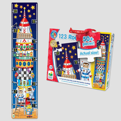 123 Rocketship Jumbo Puzzle