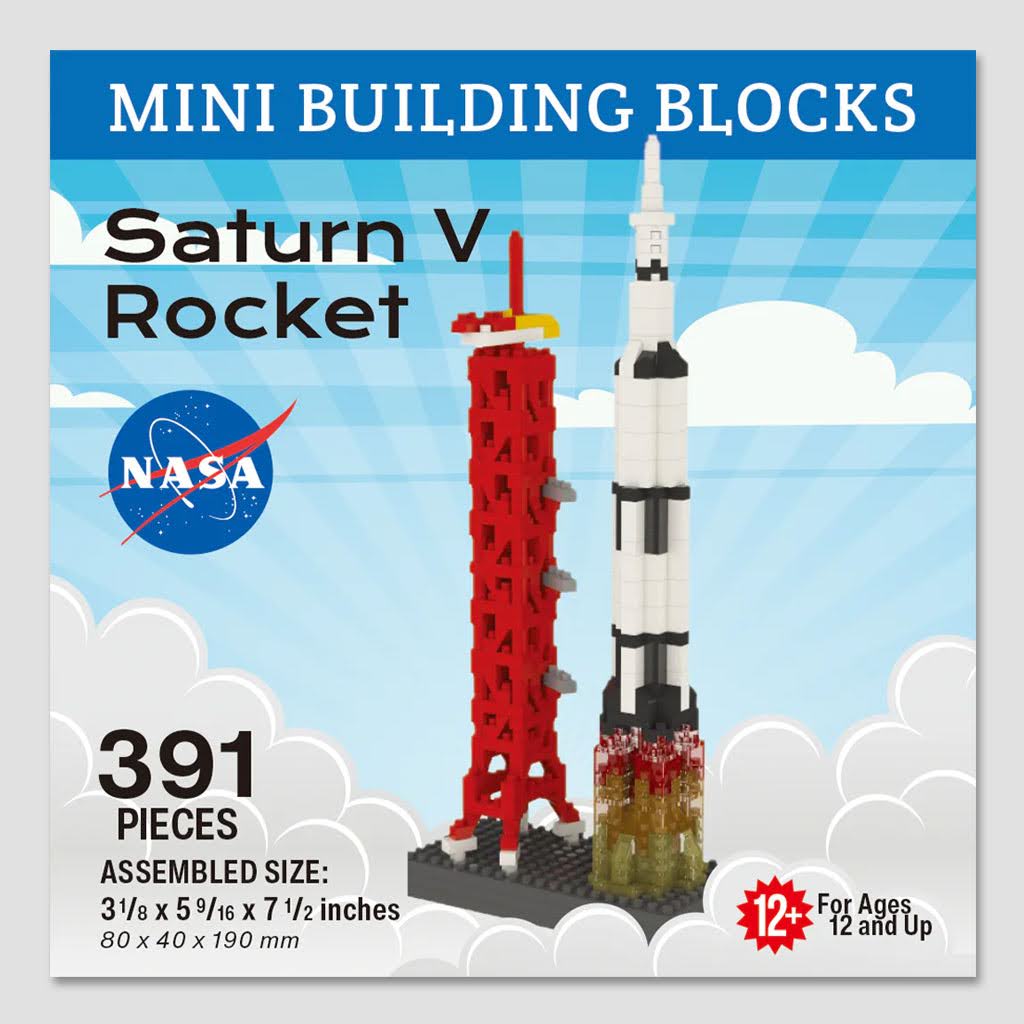 Lego Mini Roket Saturn V Rocket Mini Blocks Set – Cradle of Aviation Museum Store