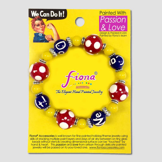 Rosie the Riveter Beaded Bracelet