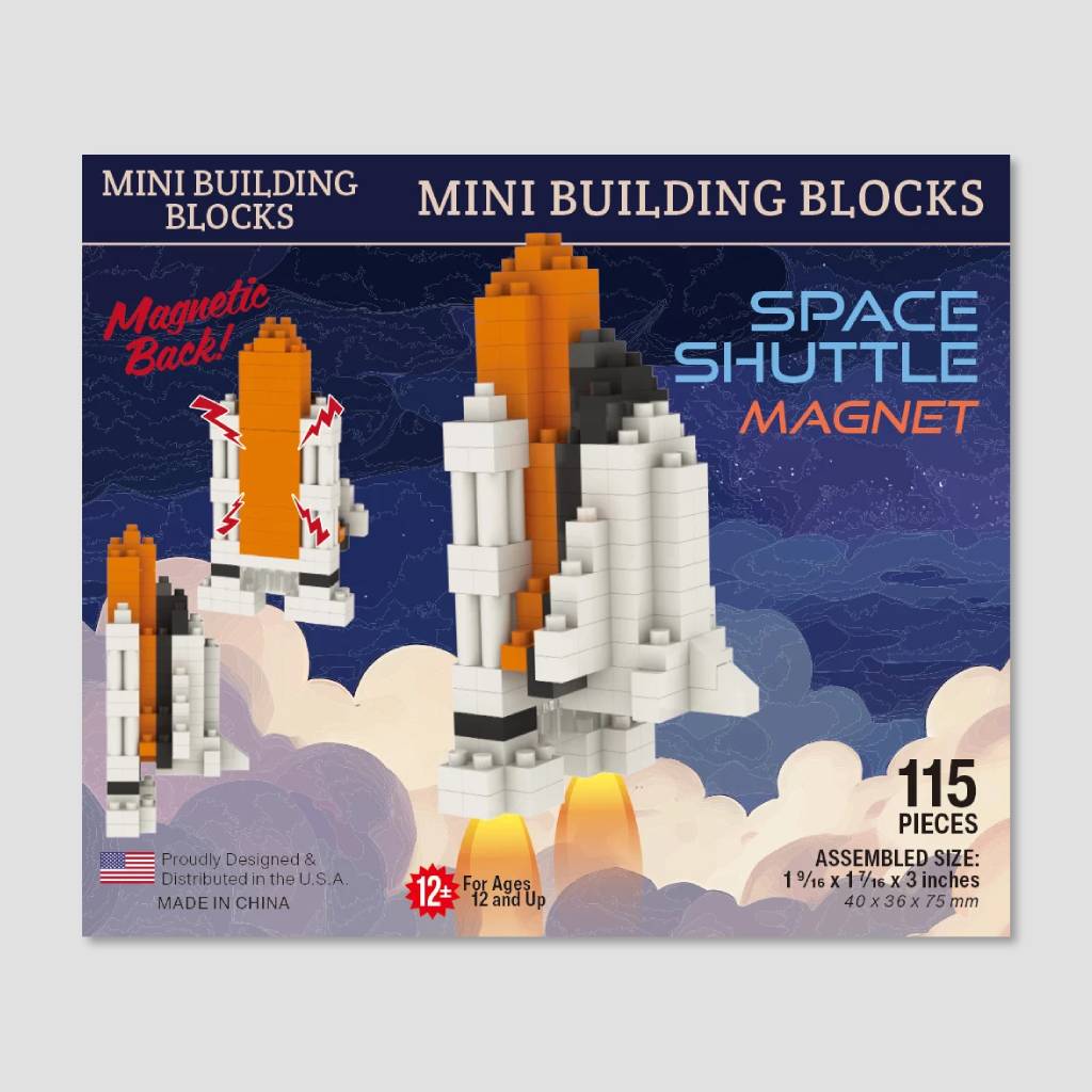 Mini Blocks Space Shuttle Magnet