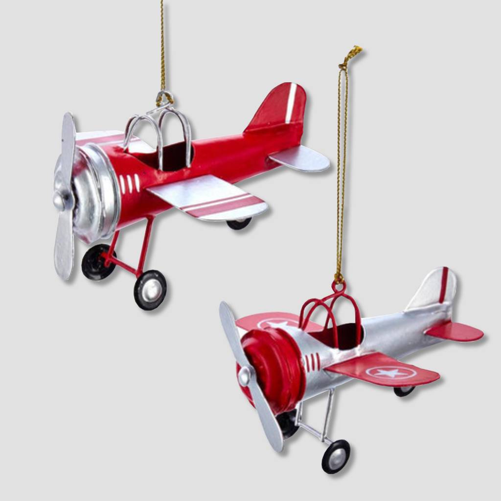 Metal Prop Plane Ornaments