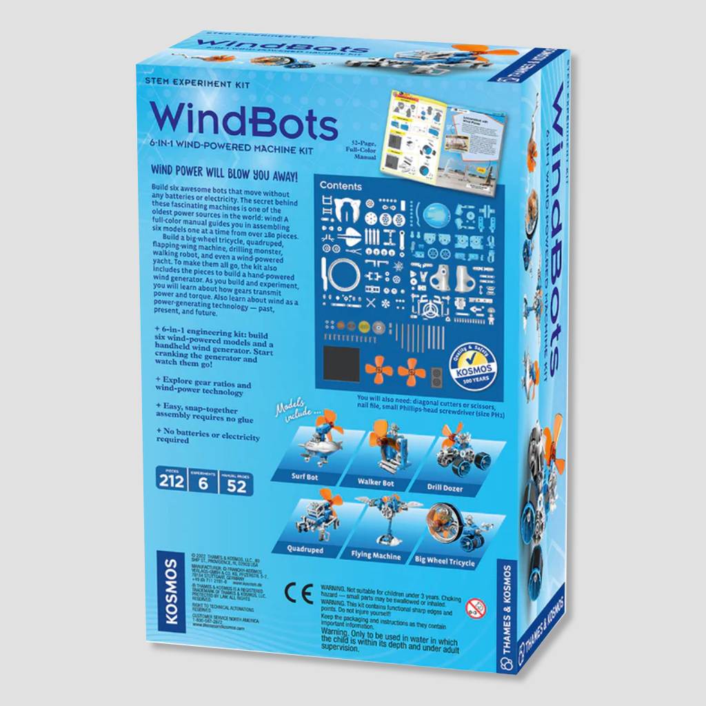 Windbots: 6-in-1 Wind Powered Machine Kit