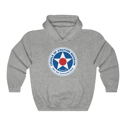 Unisex Heavy Blend™ Hooded Sweatshirt - Cradle of Aviation Museum Logo Merch