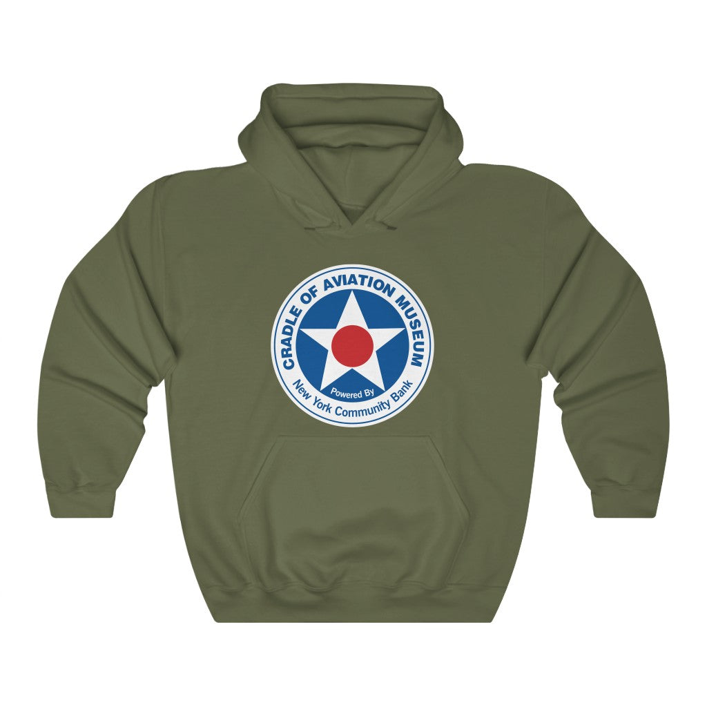 Unisex Heavy Blend™ Hooded Sweatshirt - Cradle of Aviation Museum Logo Merch