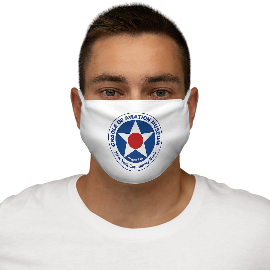 Snug-Fit Polyester Face Mask - Cradle of Aviation Museum Logo Merch