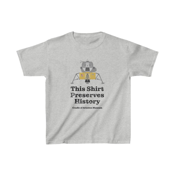 This Shirt Preserves History - Apollo Lunar Module Kids Heavy Cotton™ Tee