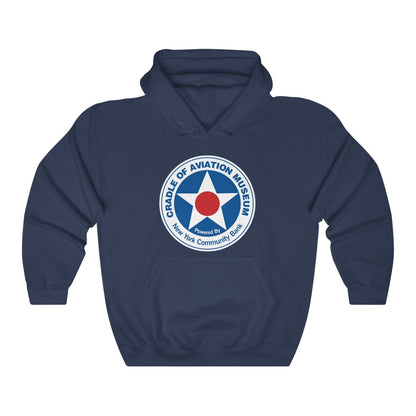 Unisex Heavy Blend™ Hooded Sweatshirt - Cradle of Aviation Museum Logo Merch