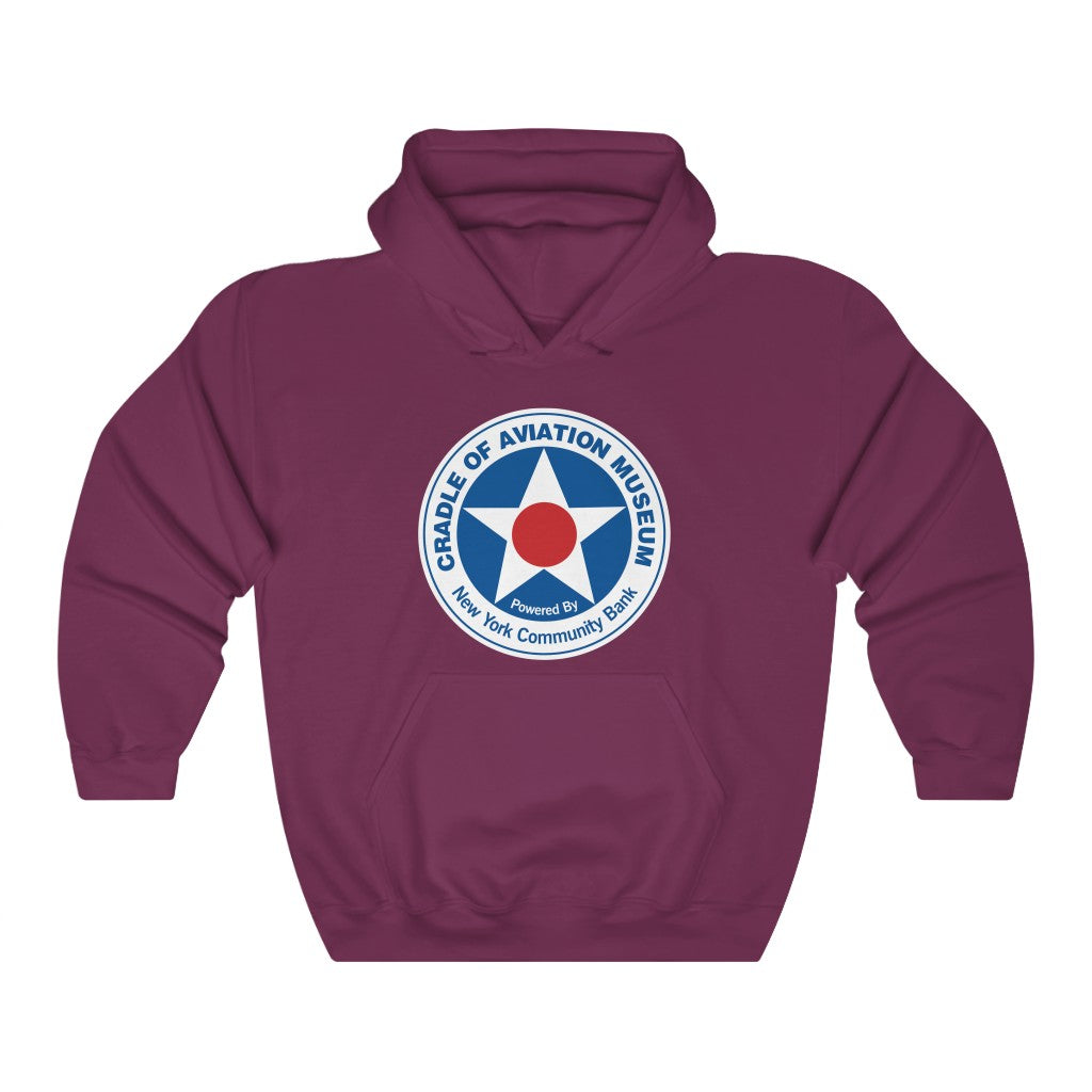 Unisex Heavy Blend™ Hooded Sweatshirt - Cradle of Aviation Museum Logo Merch