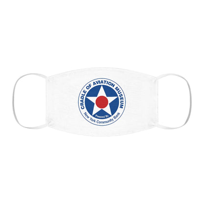 Snug-Fit Polyester Face Mask - Cradle of Aviation Museum Logo Merch