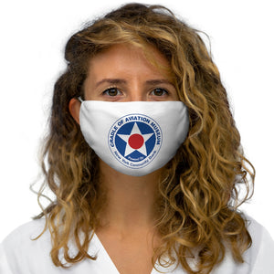 Snug-Fit Polyester Face Mask - Cradle of Aviation Museum Logo Merch