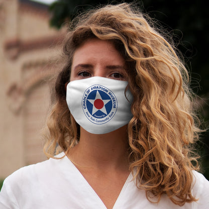 Snug-Fit Polyester Face Mask - Cradle of Aviation Museum Logo Merch